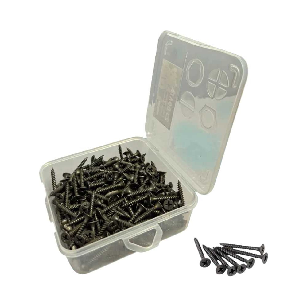 Изображение товара Саморез по металлу 3,5х45 чёрный 110 шт в органайзере