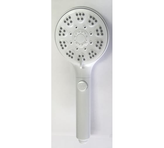 Изображение товара Лейка для душа ручная ViEiR 5 режимов, белая, в пакете, ABS-пластик, для светлой душевой, универсальное подключение 1/2 VR1046F-5