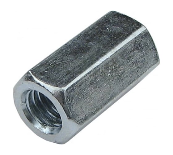 Изображение товара Гайка Море-Метизов удлиненная DIN 6334 нержавеющая сталь А4 M16, 10 шт GAY6334А4M1610М