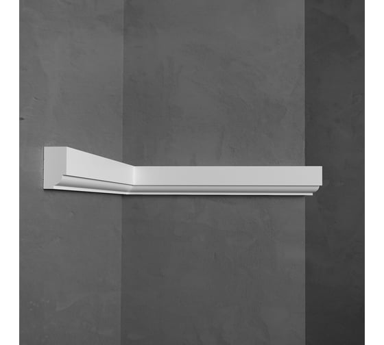 Изображение товара Потолочный плинтус Stenopol подходит к натяжным потолкам, 29x16x2000 мм под покраску C711