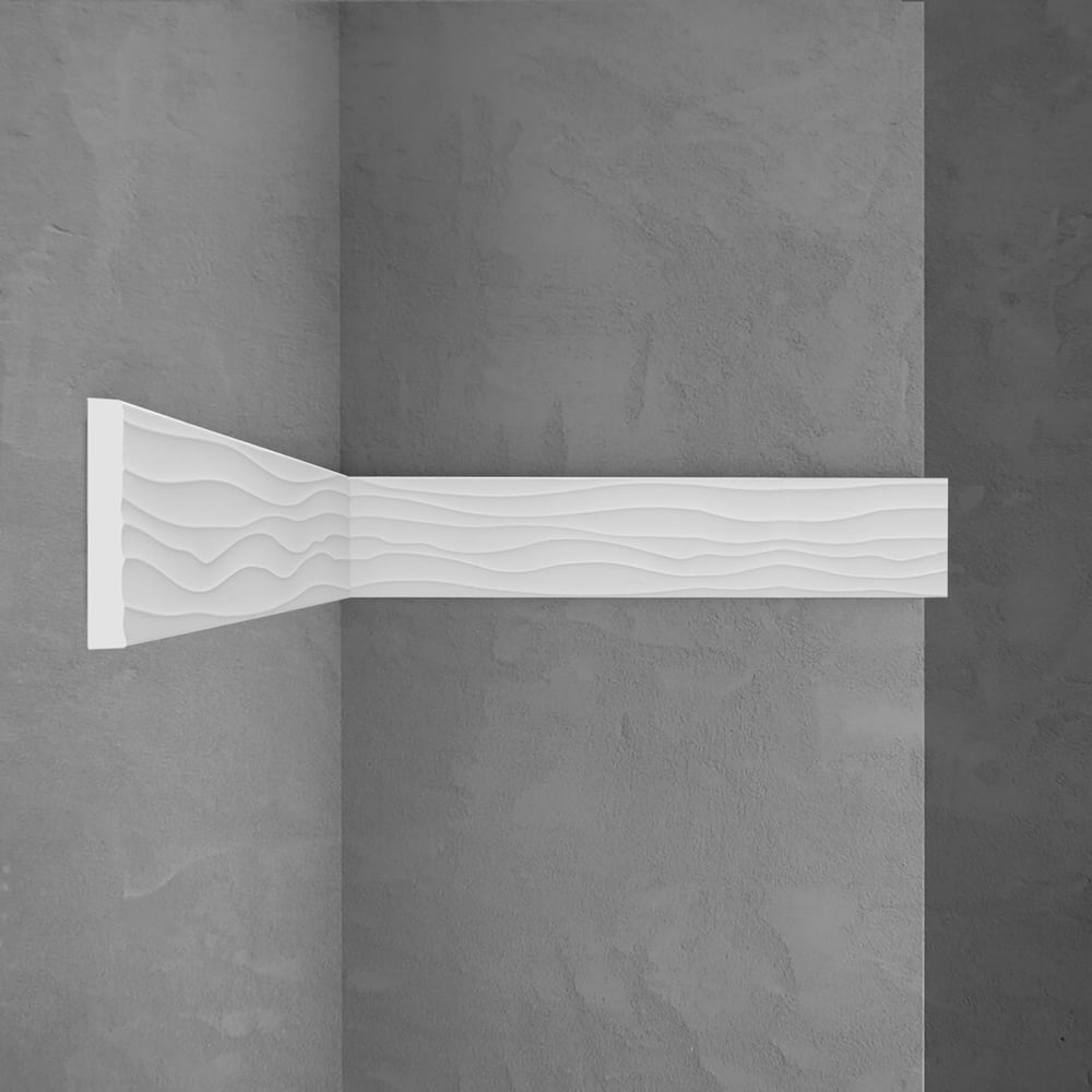 Изображение товара Молдинг с рисунком Stenopol 60х8х2000 мм под покраску C7043