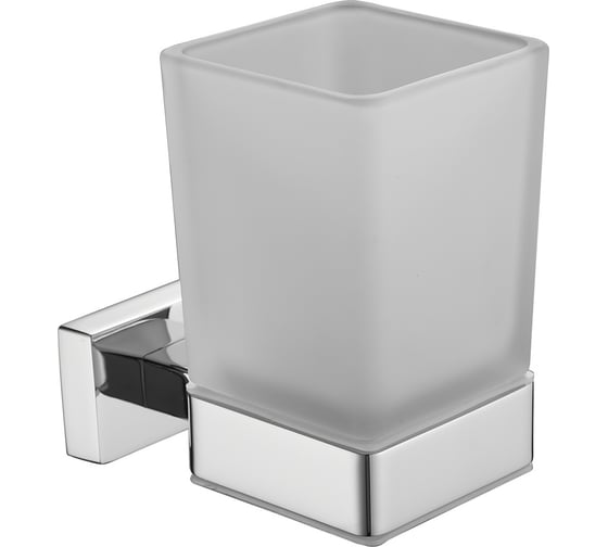 Изображение товара Настенный стакан для зубных щёток ViEir с держателем стеклянный, хром V5005