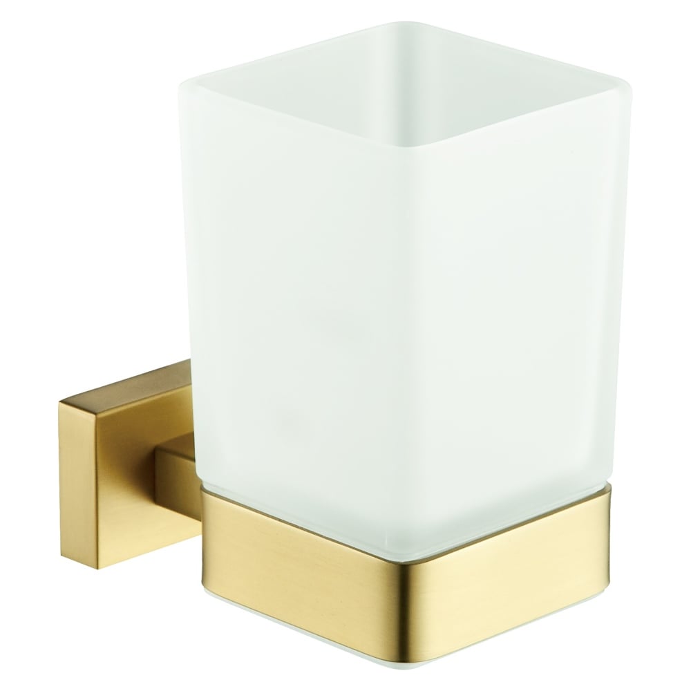 Изображение товара Настенный стакан для зубных щёток ViEir в матовом золоте V5005-S