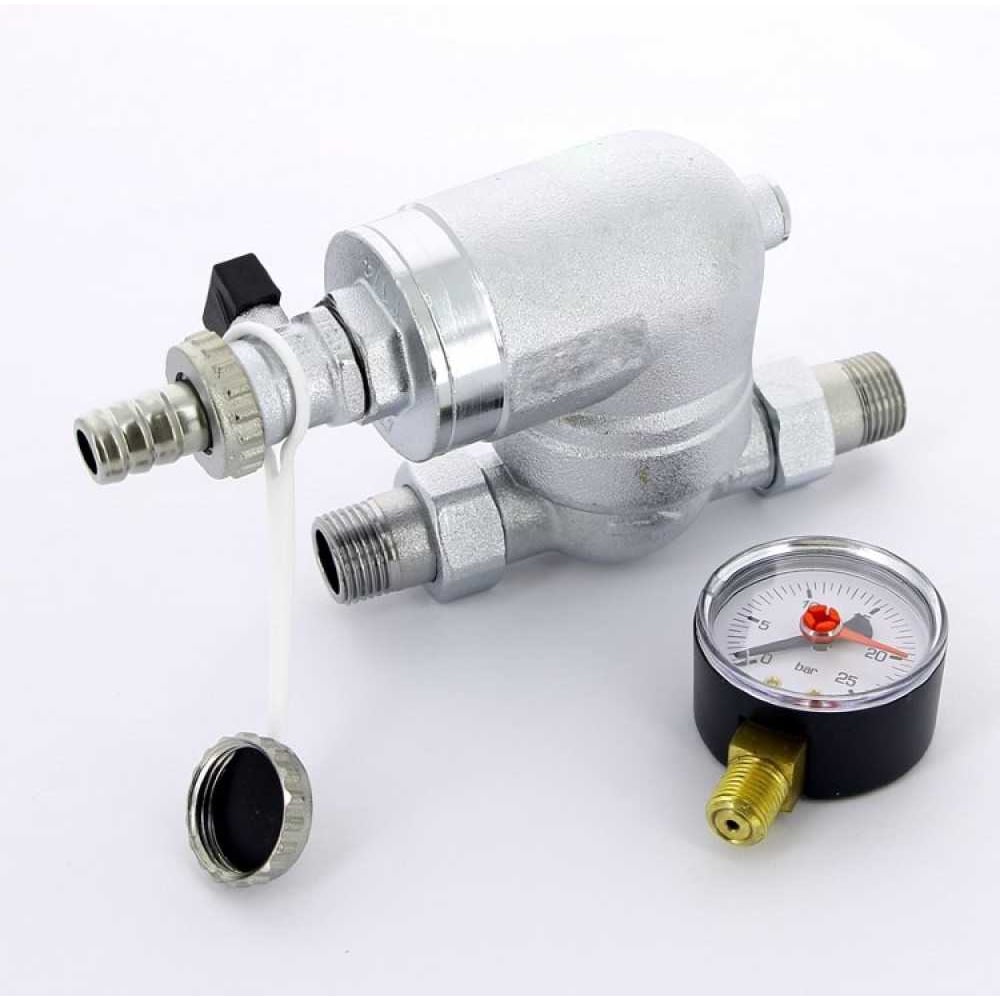 Изображение товара Поворотный фильтр ViEiR с манометром 1/2 для контроля давления