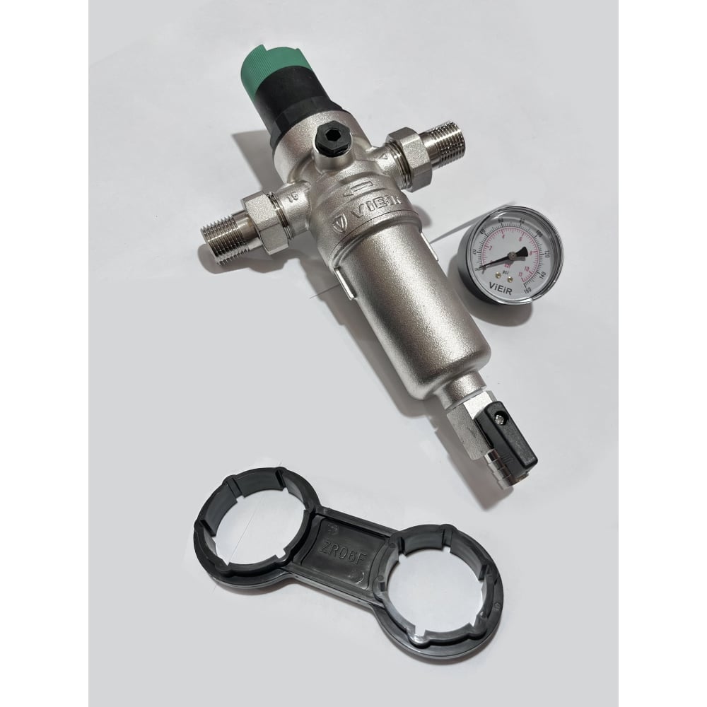 Изображение товара Фильтр ViEiR с редуктором давления никель 1/2 для горячей воды JH157-N