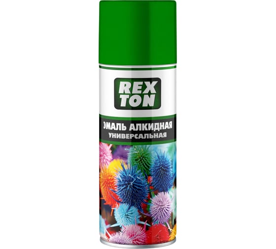 Изображение товара Универсальная алкидная эмаль REXTON (зеленое яблоко; аэрозоль; 520 мл) RT-101.80
