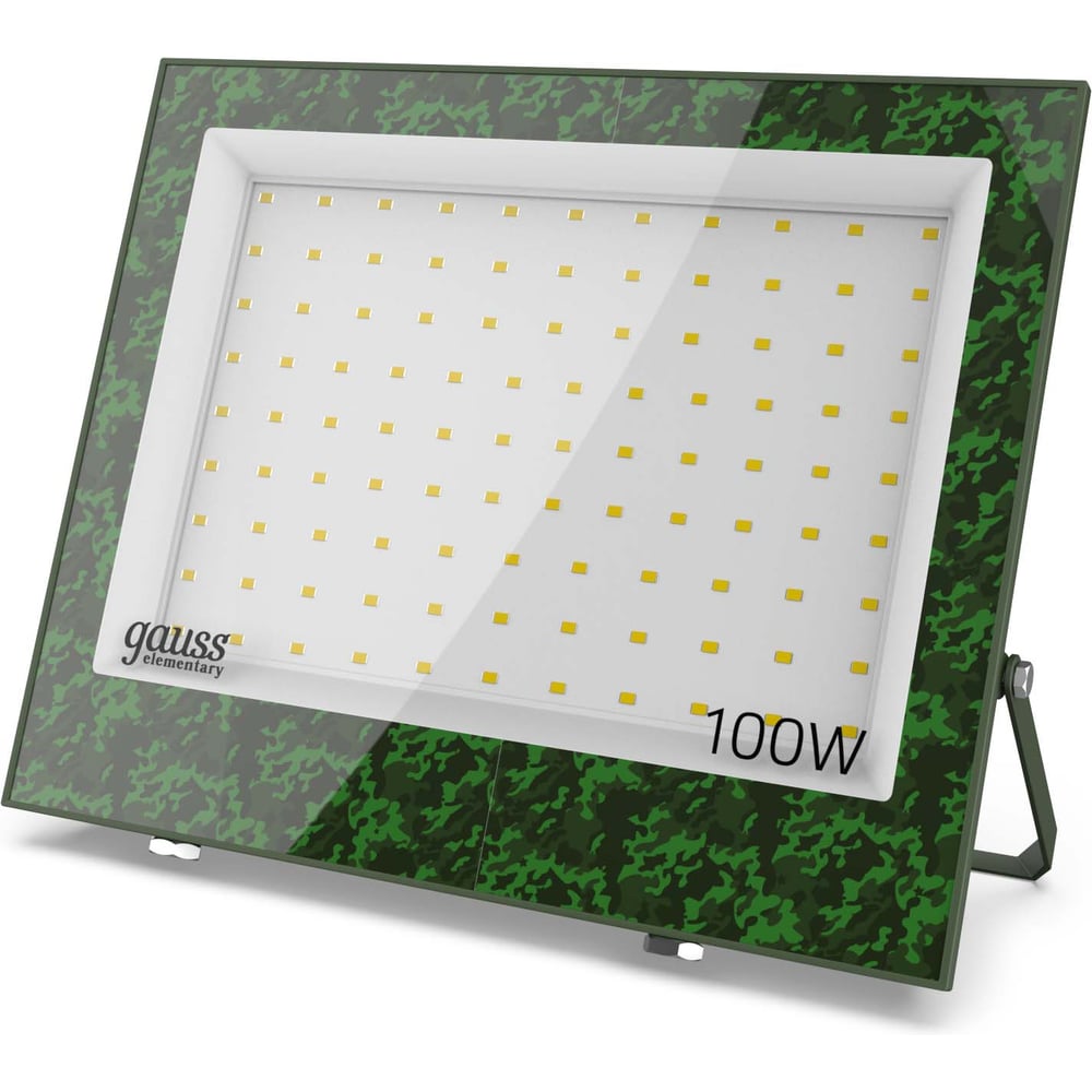 Изображение товара Прожектор светодиодный GAUSS Elementary 100W IP65 9500lm хаки GFD006