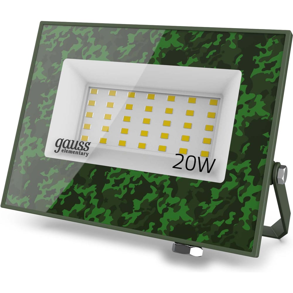 Изображение товара Прожектор светодиодный GAUSS Elementary 20W 1800lm IP65 6500K хаки