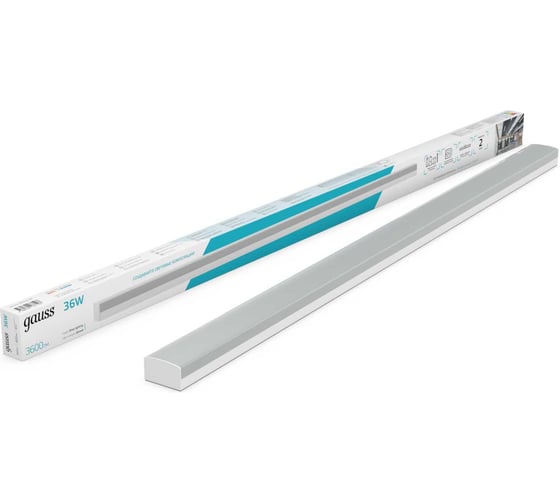 Изображение товара Св-к светодиодный Gauss матовый IP40 1190x60x36мм 36W 3600Лм 4000K Shop Lighting белый 1/20 883525236