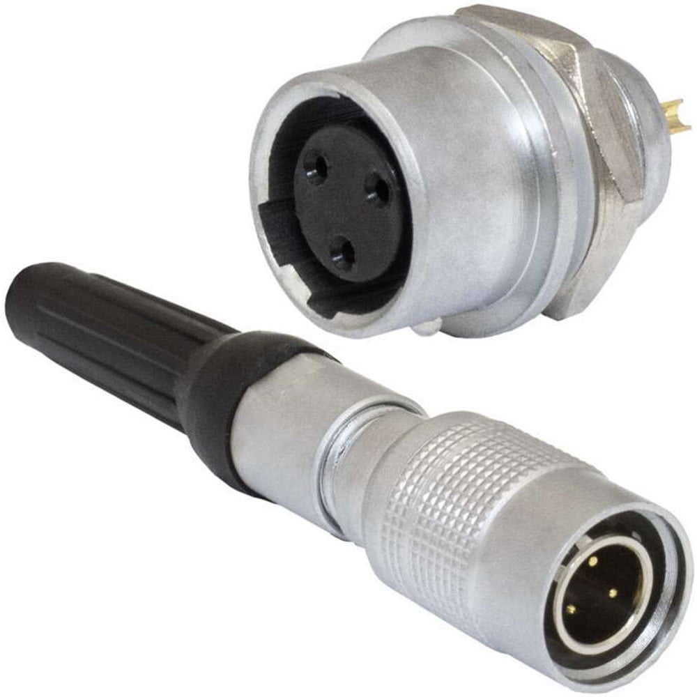 Изображение товара Разъем RUICHI SY1310/P-3P 121314 для электросетей IP67, хромированная латунь