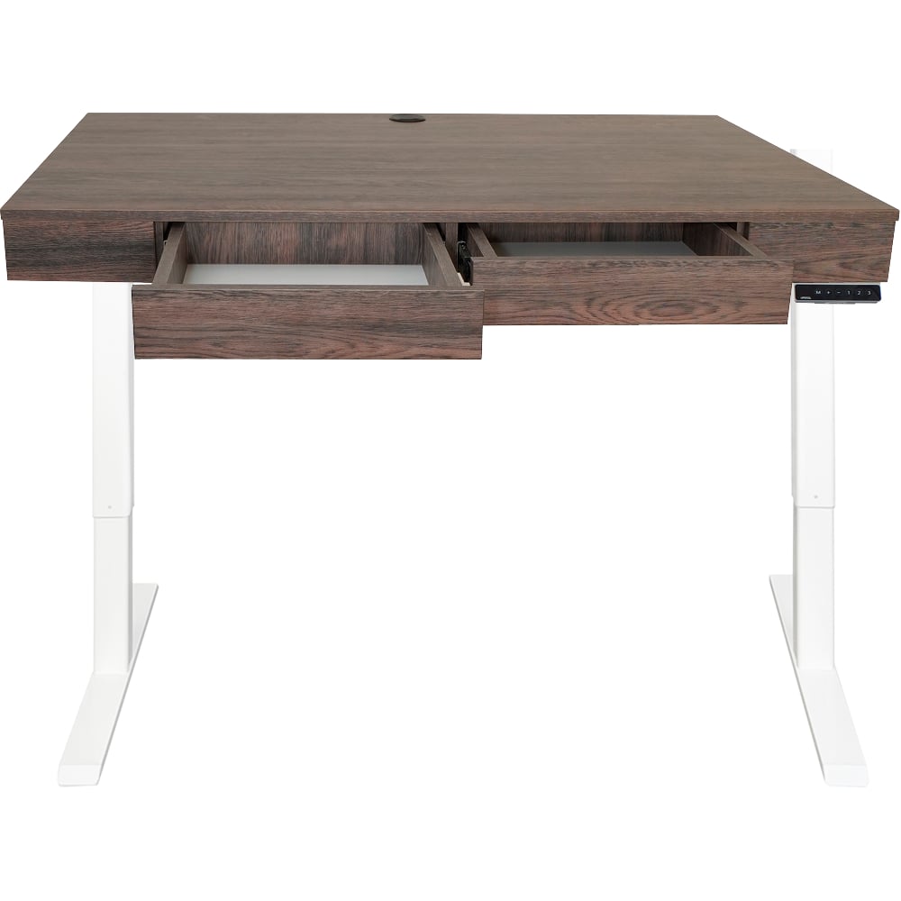 Изображение товара Дизайн-стол с регулируемой высотой StolStoya Крылов белый дуб милано SEK-PE211W-Milano