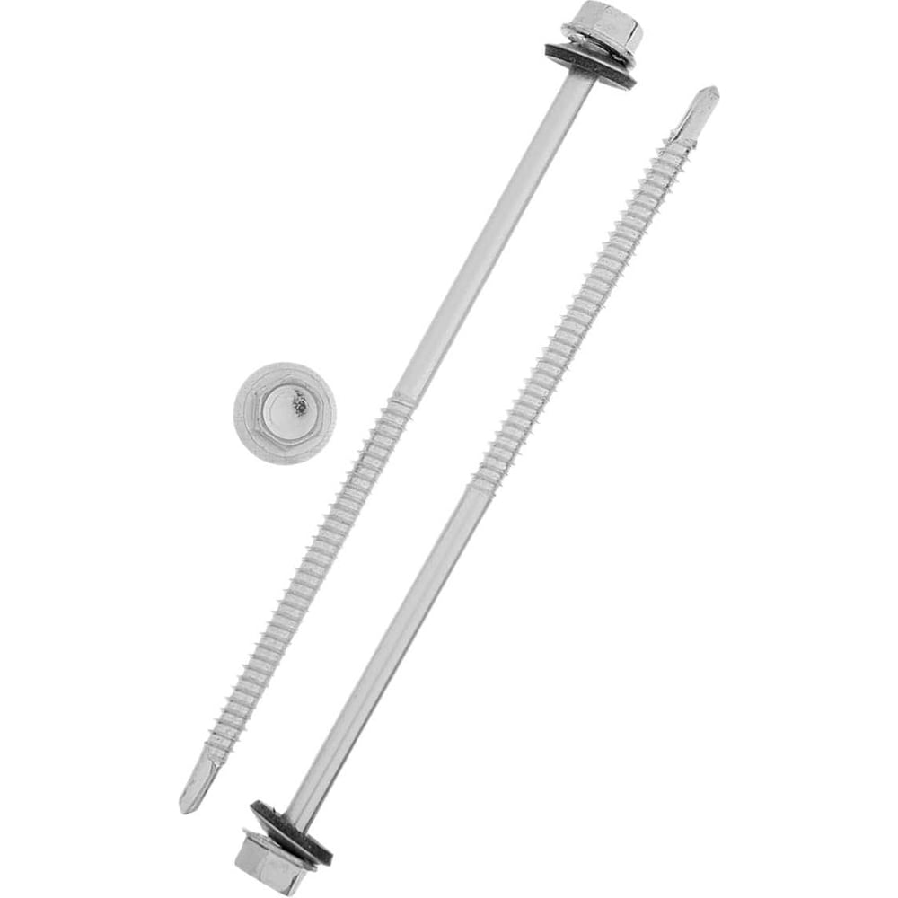 Изображение товара Саморез кровельный 23 Болта 6,3х130мм с шайбой (под сверло),ОЦ 100шт B03006313036007ф100