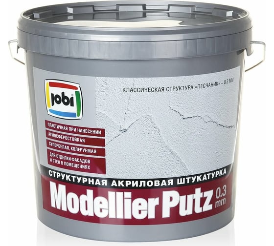 Изображение товара Декоративная штукатурка JOBI MODELLIERPUTZ (0.3 мм; 16 кг) 25912