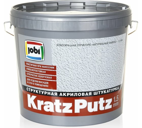 Изображение товара Декоративная штукатурка JOBI KRATZPUTZ (1.5 мм; 16 кг) 23539
