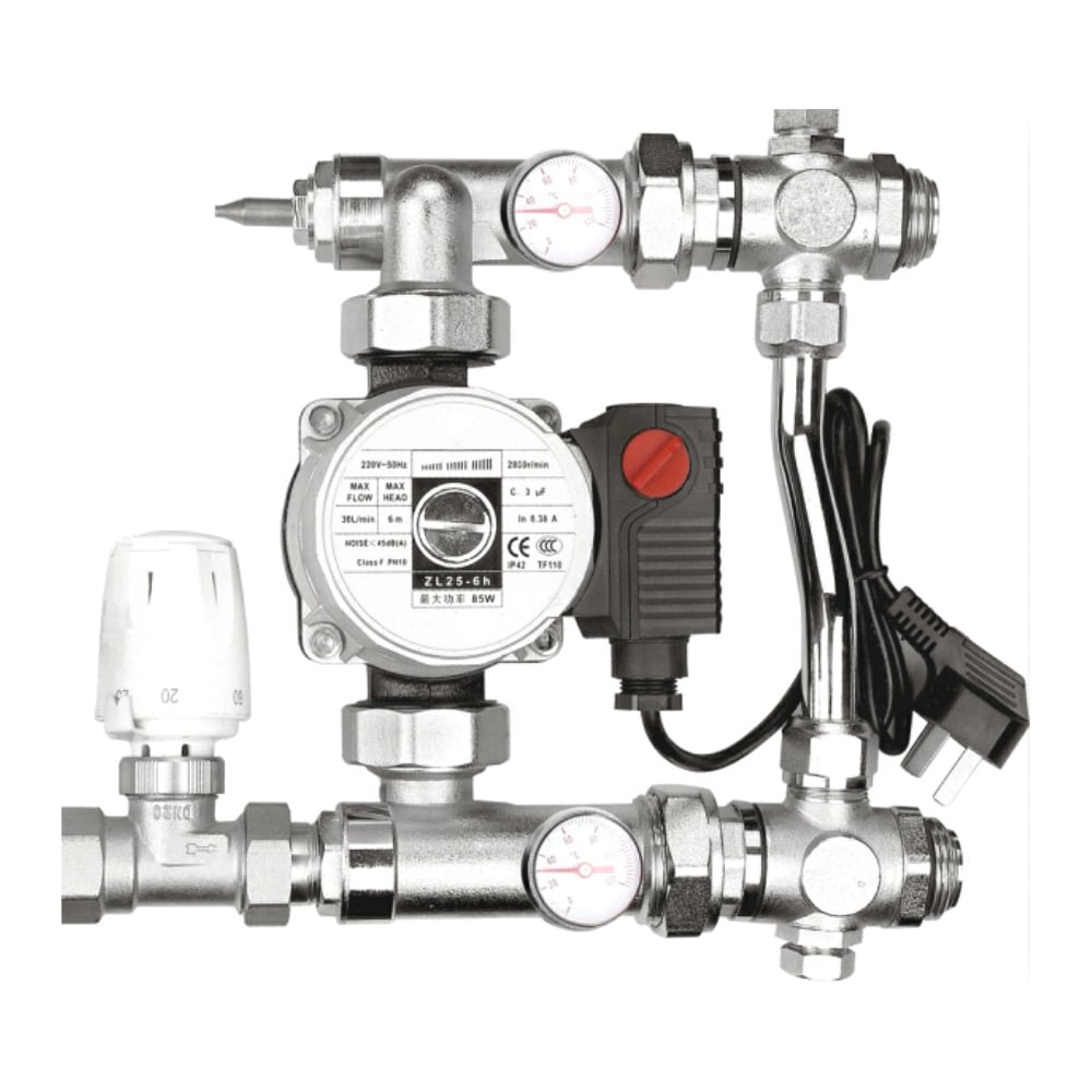 Изображение товара Насосно-смесительная группа ViEiR VR206 для отопления 20 кВт 90°C