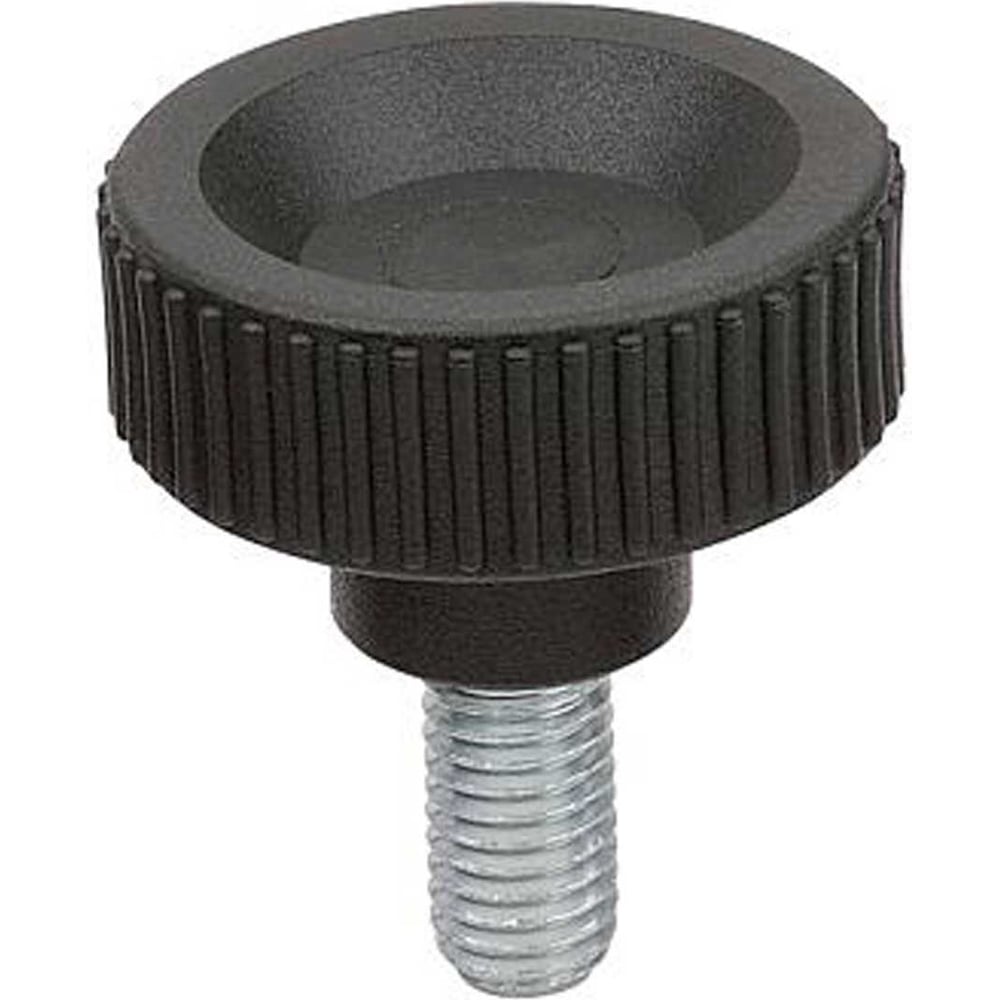 Изображение товара Ручка с накаткой KIPP K1473.1804X10 черная сталь пассивирование