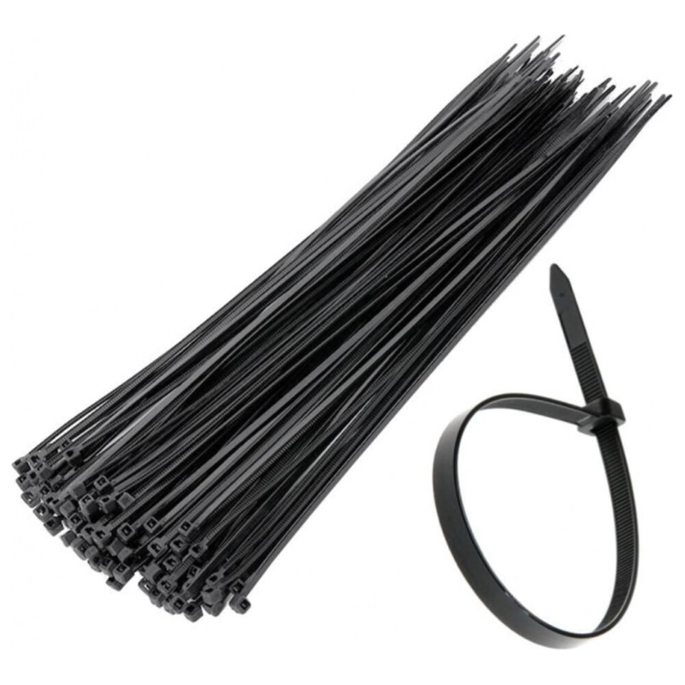 Изображение товара Нейлоновые стяжки Крепстор Fortisflex черные 4х150 мм, 200 шт упаковка