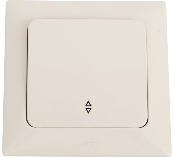 Изображение товара Проходной 1-клавишный выключатель NE-AD 10А, 250В, Aras, Крем, 93-111-05