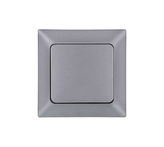 Изображение товара 1-клавишный выключатель NE-AD 10А, 250В, Aras, Серебро, 93-122-01