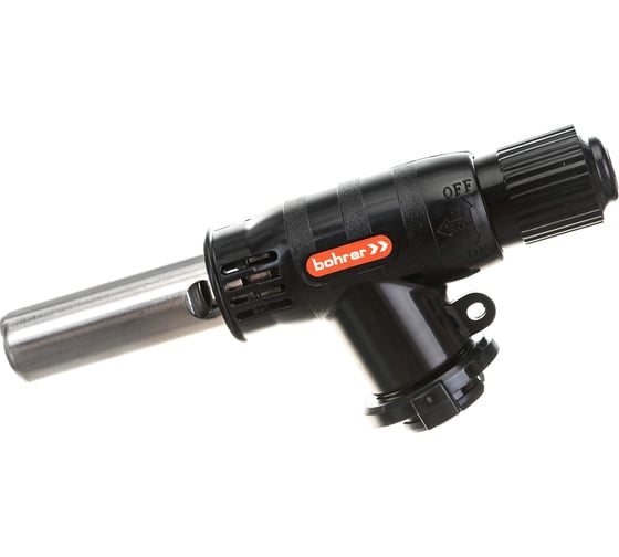 Изображение товара Газовая насадка-горелка Bohrer Мастер вентиль, с пьезоподжигом, для газового баллончика 89101045