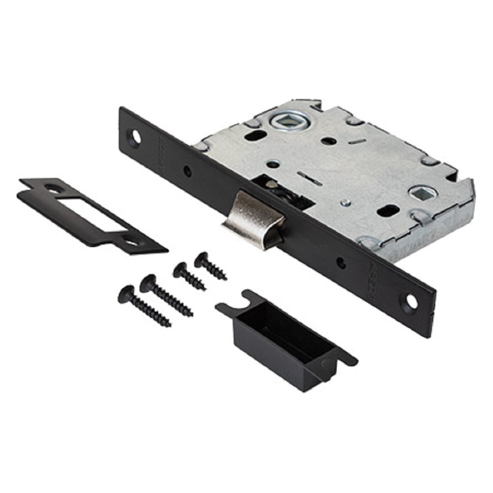 Изображение товара Врезная защёлка с фиксацией APECS 5600-WC-BLM для межкомнатных дверей