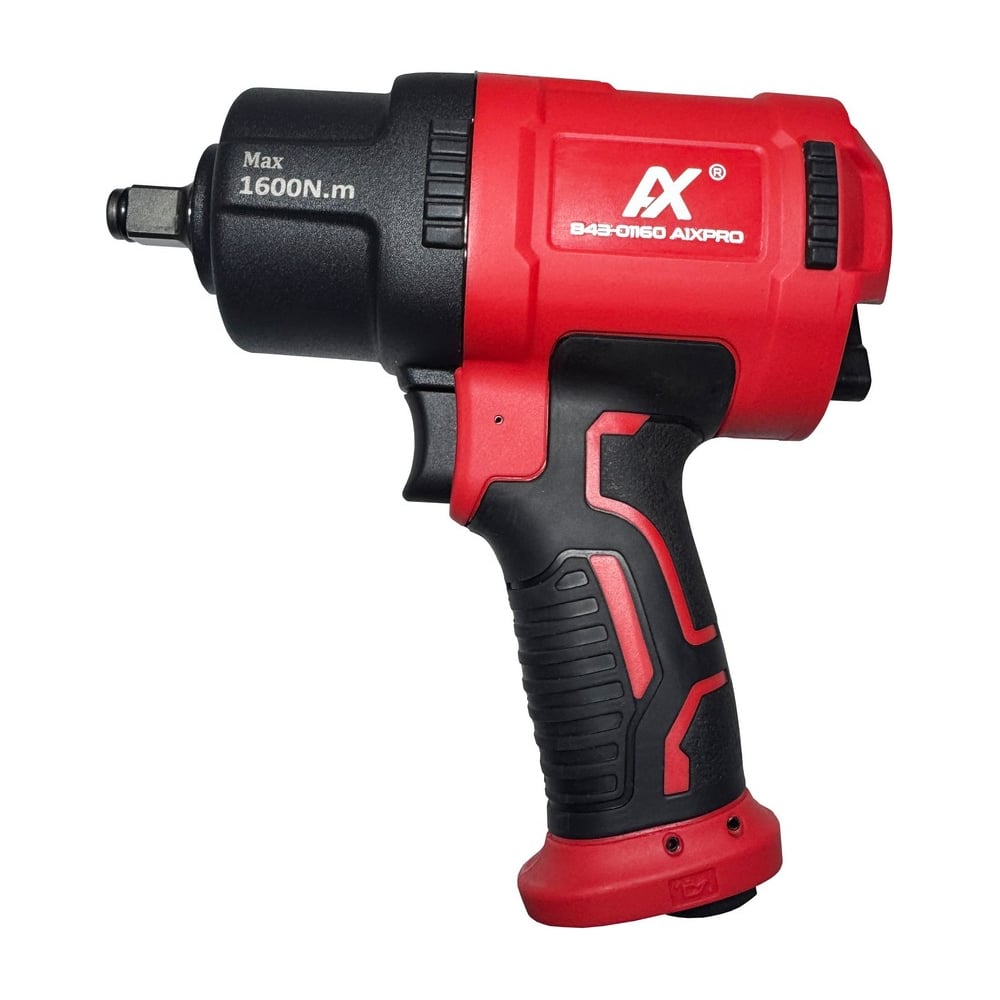 Изображение товара Пневмогайковерт AIXPRO ударный гайковерт, 1/2", 1600 Нм, композитный корпус, для шиномонтажа и сервиса 843-01160