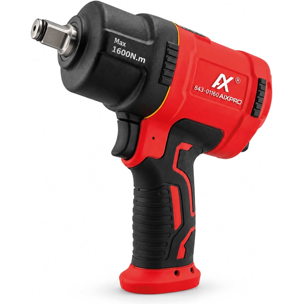 Изображение товара Пневмогайковерт AIXPRO ударный гайковерт, 1/2", 1600 Нм, композитный корпус, для шиномонтажа и сервиса 843-01160 Изображение товара Пневмогайковерт AIXPRO ударный гайковерт, 1/2", 1600 Нм, композитный корпус, для шиномонтажа и сервиса 843-01160