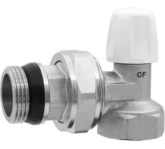 Изображение товара Вентиль радиаторный угловой ViEiR нижний 3/4 для регулировки подачи теплоносителя VR384-02