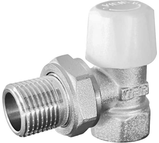 Изображение товара Вентиль радиаторный угловой ViEiR нижний 1/2 для нижнего подсоединения радиаторов VR431-01