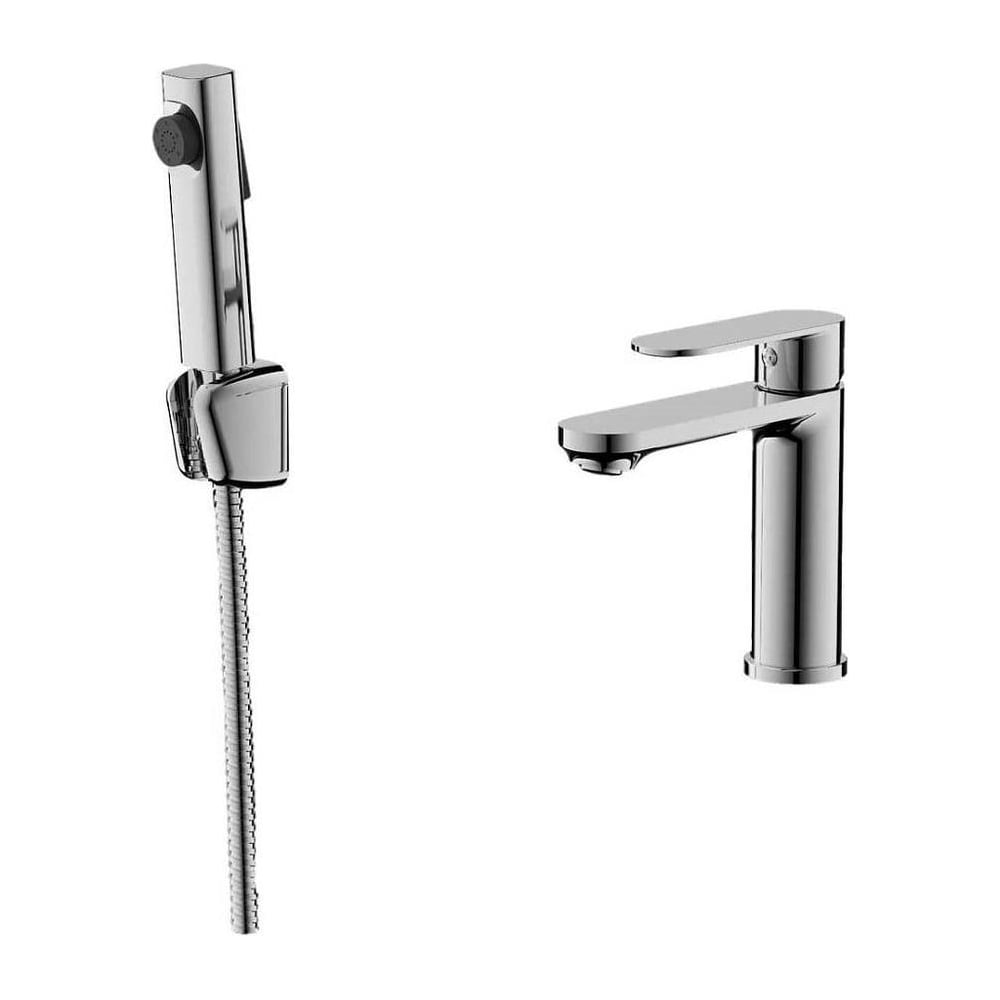 Изображение товара Смеситель Maretti Florenza с гигиеническим душем хром однорычажный для раковины