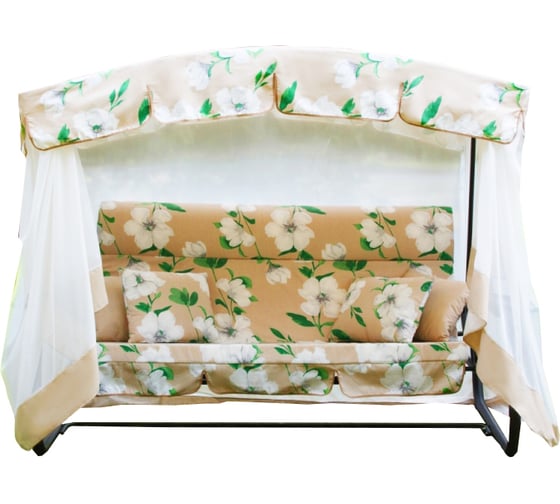 Изображение товара Трехместные садовые качели OLSA Турин Премиум FLOWER с1203