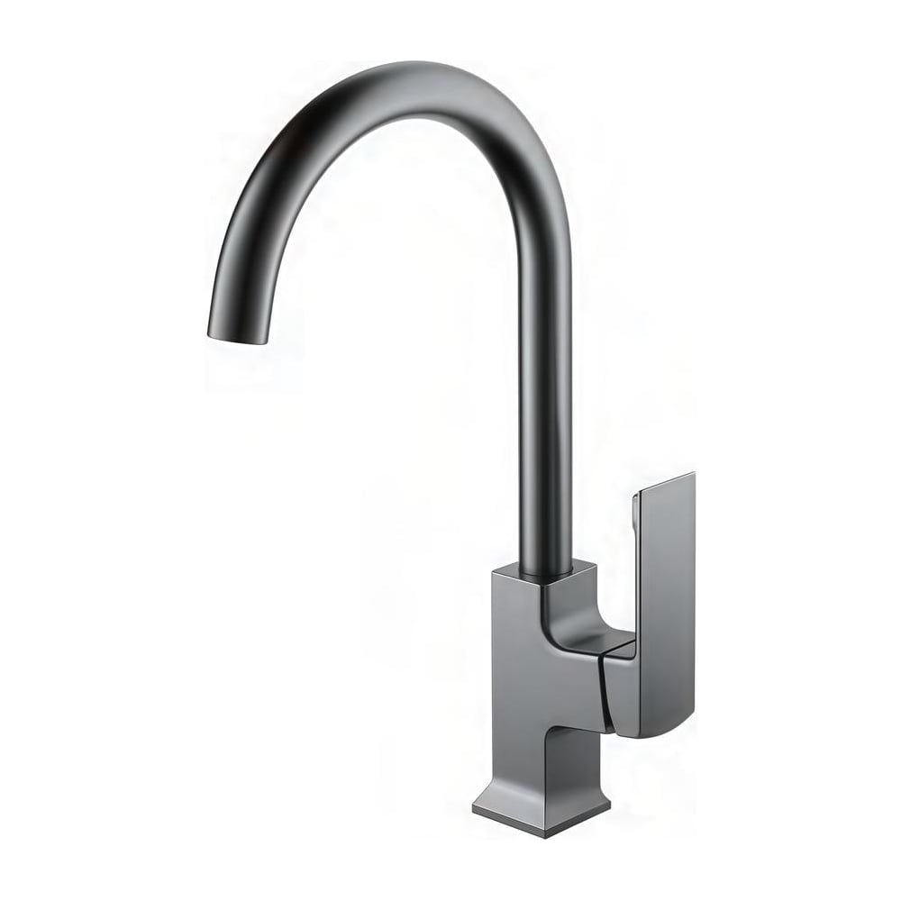 Изображение товара Масивный графитовый смеситель для кухни Maretti Torino-GR однорычажный с поворотным изливом