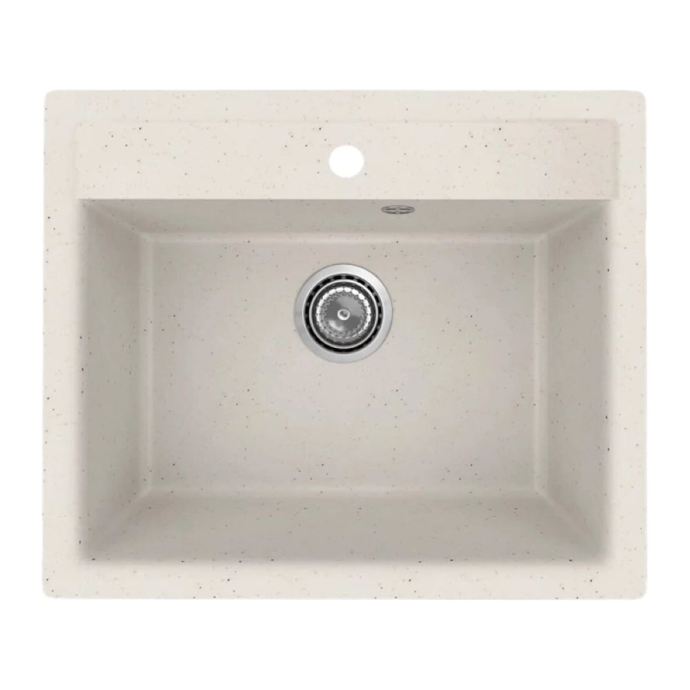 Изображение товара Кухонная мойка MIXLINE ML-GMU04 УЛЬТРА белый искусственный камень 565х495 мм