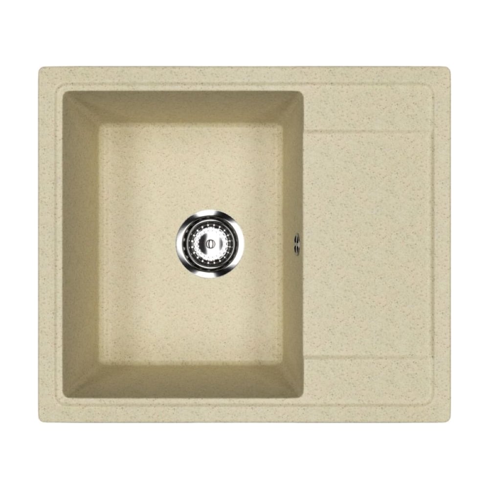 Изображение товара Мойкa MIXLINE ML-GMU05 УЛЬТРА с крылом, бежевый камень, 575_495 мм глуб. чаши 190 556727