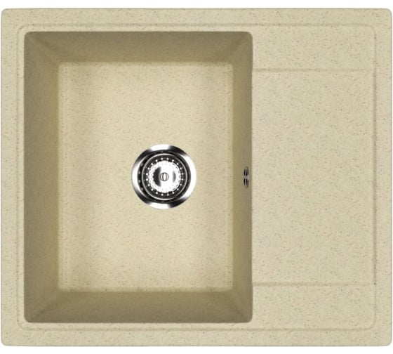 Изображение товара Мойкa MIXLINE ML-GMU05 УЛЬТРА с крылом, бежевый камень, 575_495 мм глуб. чаши 190 556727