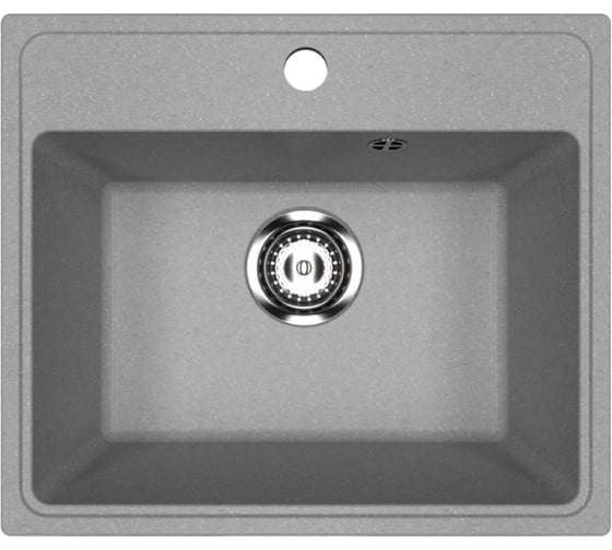 Изображение товара Мойкa MIXLINE ML-GMU03 УЛЬТРА прямоугольная, серый камень, 490_420 мм глуб. чаши 170 556719
