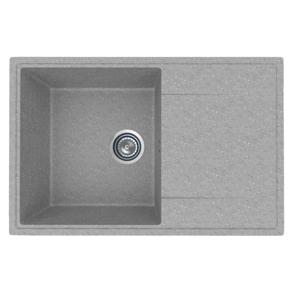 Изображение товара Мойкa MIXLINE ML-GMU07 УЛЬТРА с крылом, серый камень, 735_475 мм глуб. чаши 175 556734