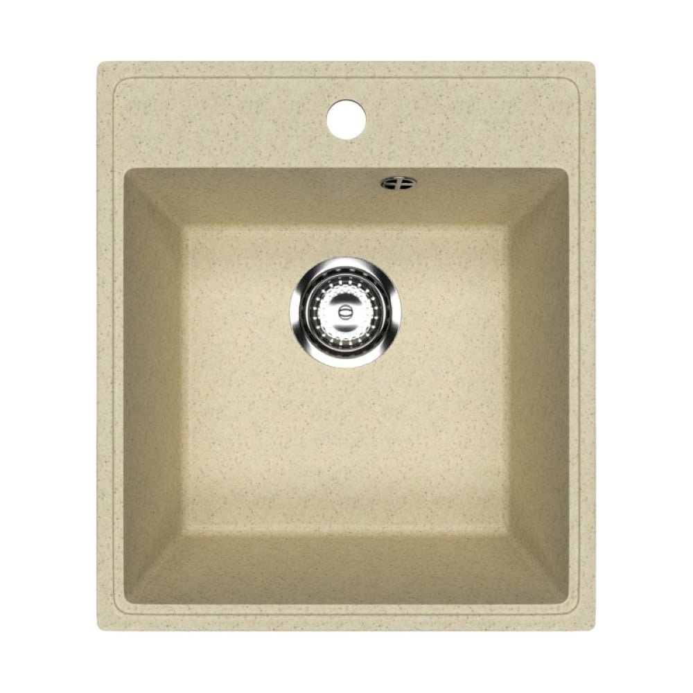 Изображение товара Мойкa MIXLINE ML-GMU02 УЛЬТРА прямоугольная, бежевый камень, 425_485 мм глуб. чаши 175 556714