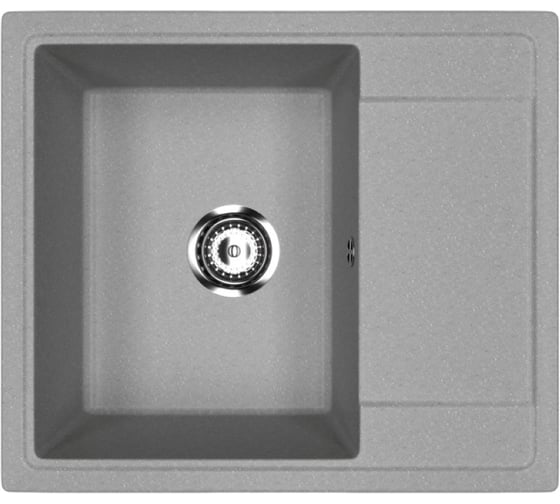 Изображение товара Мойкa MIXLINE ML-GMU05 УЛЬТРА с крылом, серый камень, 575_495 мм глуб. чаши 190 556726