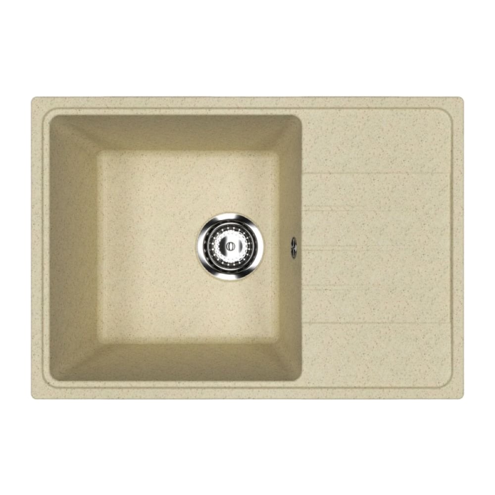 Изображение товара Мойка MIXLINE ML-GMU06 УЛЬТРА с крылом искусственный камень бежевый 600 мм