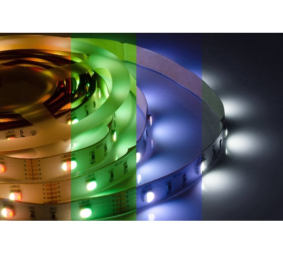 Изображение товара Светодиодная лента Apeyron в блистере, 5м 12В, 7,2Вт/м, smd5050, 30д/м, IP20, 360Лм/м, подложка 10мм, rgbw 100BL