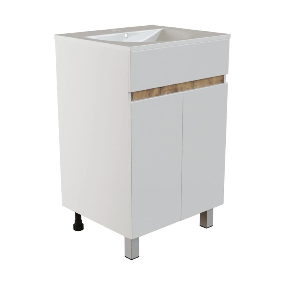 Изображение товара Тумба для ванной MIXLINE БРИКС-50 с двумя створками и системой хранения