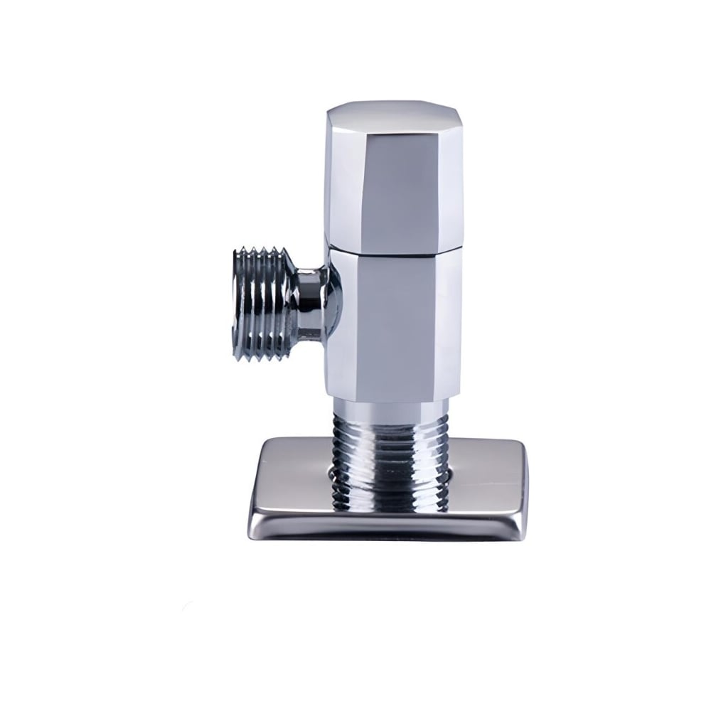 Изображение товара Угловой кран ViEiR с отводом 1/2 х 3/4 хром для бытовой сантехники