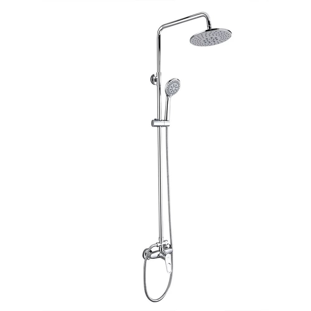 Изображение товара Душевая система ViEiR хром с верхним и ручным душем однорычажный смеситель V023562