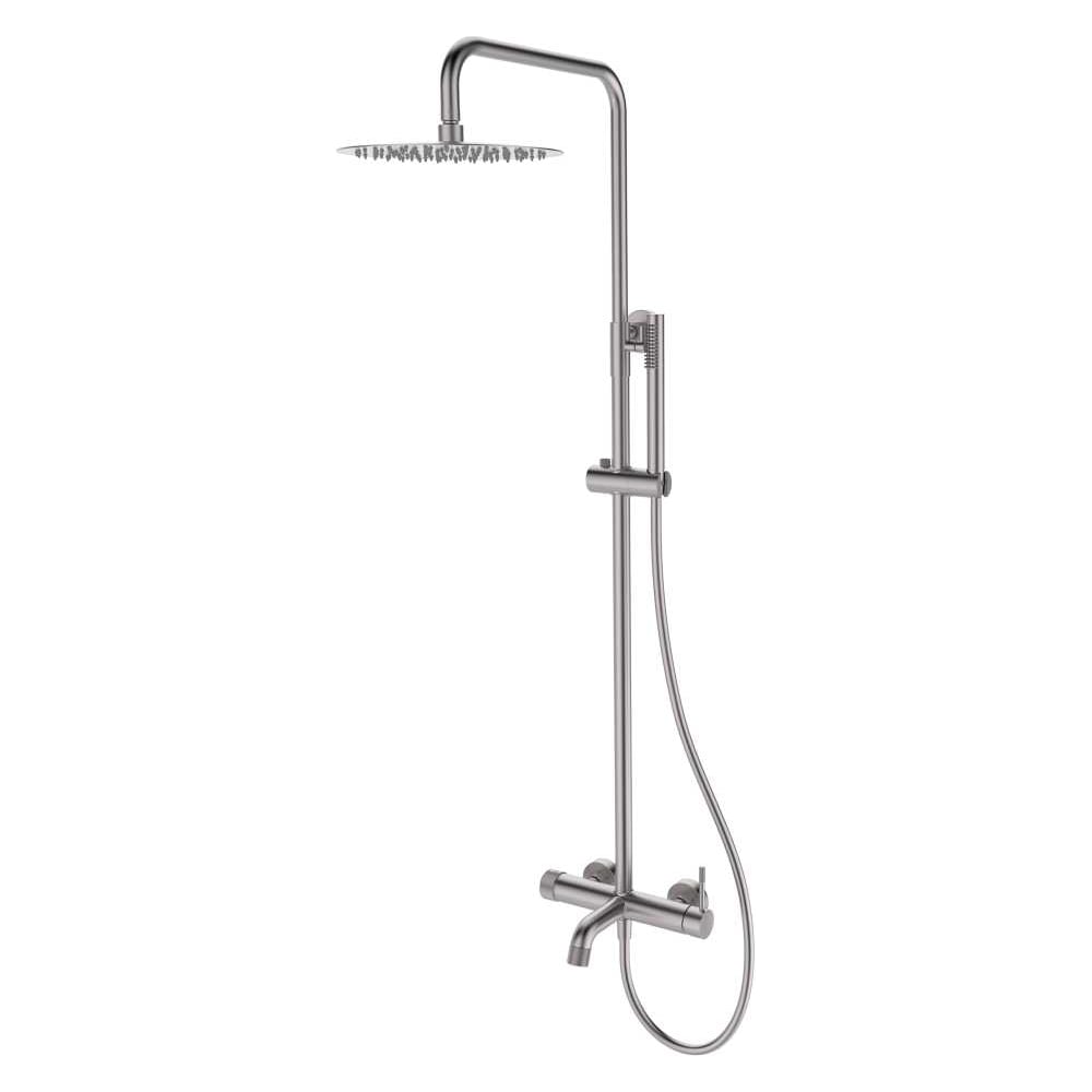 Изображение товара Душевая система ViEiR сатин, верхний и ручной душ, мягкое покрытие V403562-N