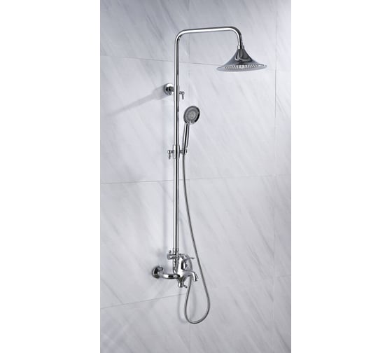 Изображение товара Душевая система ViEiR хром, верхний и ручной душ, стойка для душевой зоны V413562