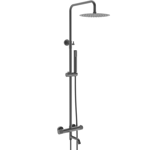 Изображение товара Душевая система ViEiR с термостатом, графит, , верхний и ручной душ, для душевой зоны V403561-G
