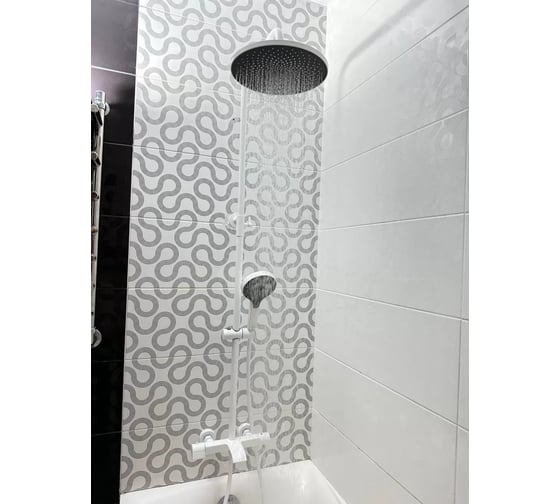 Изображение товара Душевая система ViEiR с термостатом, латунь, белый тропический душ и ручная лейка V343561-F