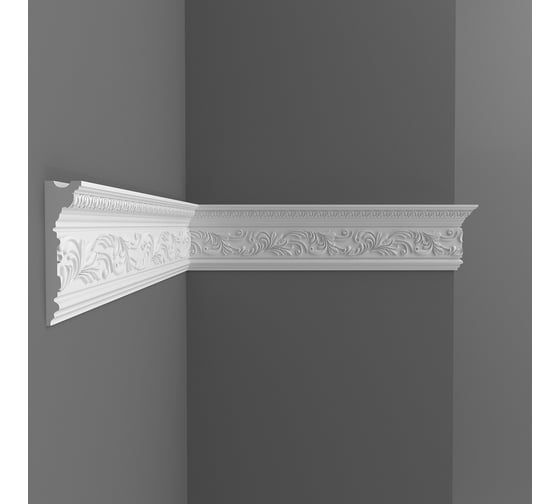 Изображение товара Потолочный карниз Decomaster с рисунком, подходит к натяжному потолку, 110х29х2000 мм D225B