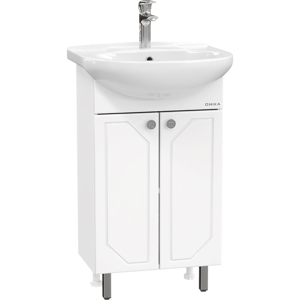 Изображение товара Тумба с раковиной Onika Канны 50 белая напольная современная стильная